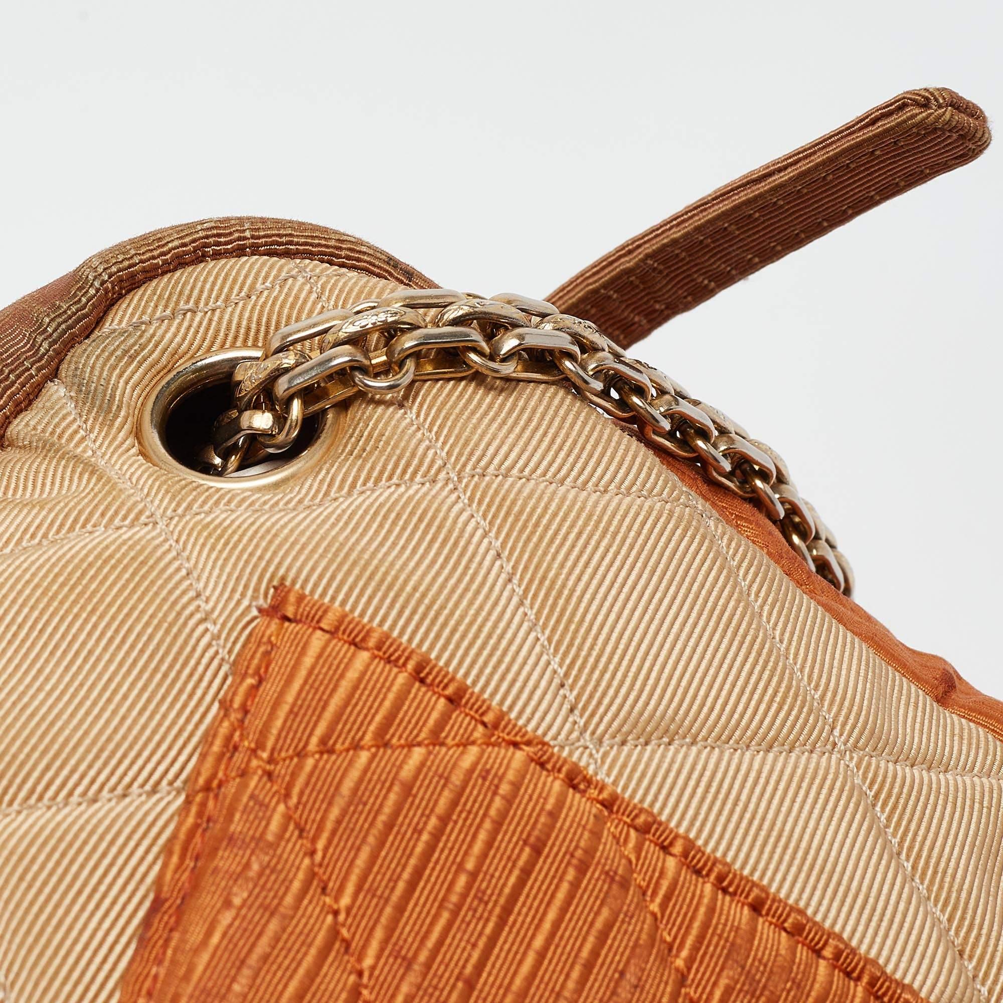 Chanel Tricolor Quilted Fabric Reissue Camera Bag 4