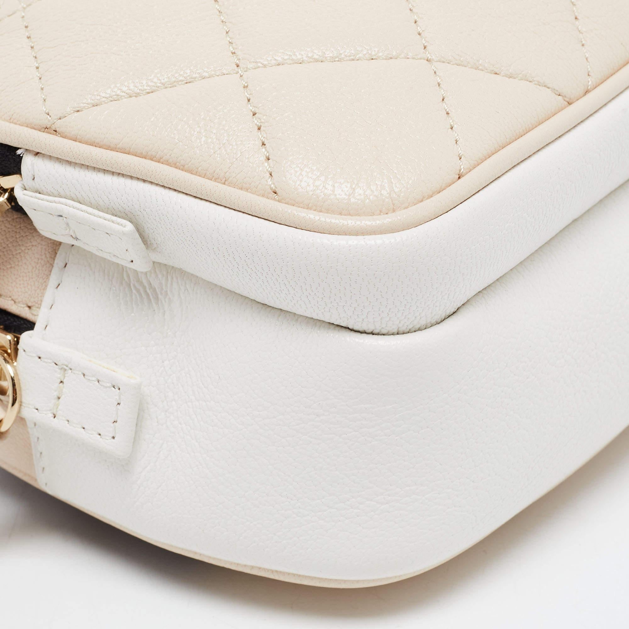 Chanel Tricolor Quilted Leather Belt Bag 2