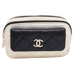 Chanel Dreifarbige gesteppte Ledergürteltasche