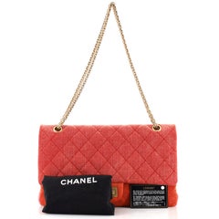 Chanel Tricolor Reissue 2.55 Flap Bag Quilted Denim 227