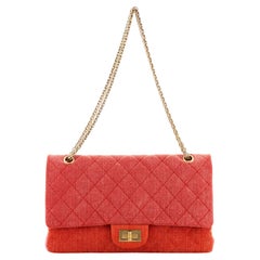 Chanel Tricolor Reissue 2.55 Flap Bag Quilted Denim 227