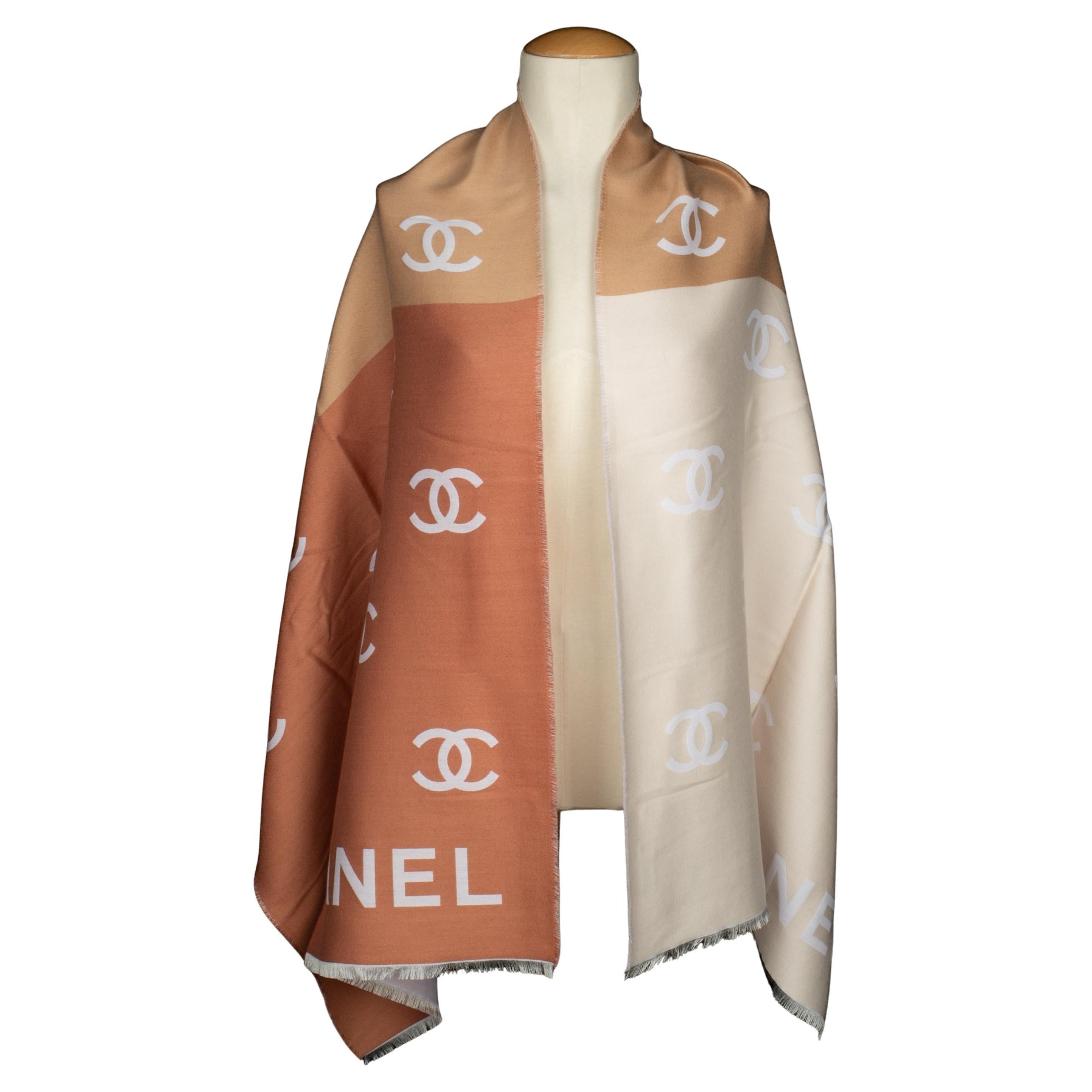 Chanel tricolor scarf