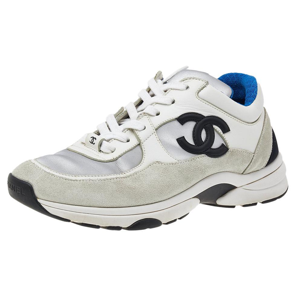Chanel satin sneakers hotsell