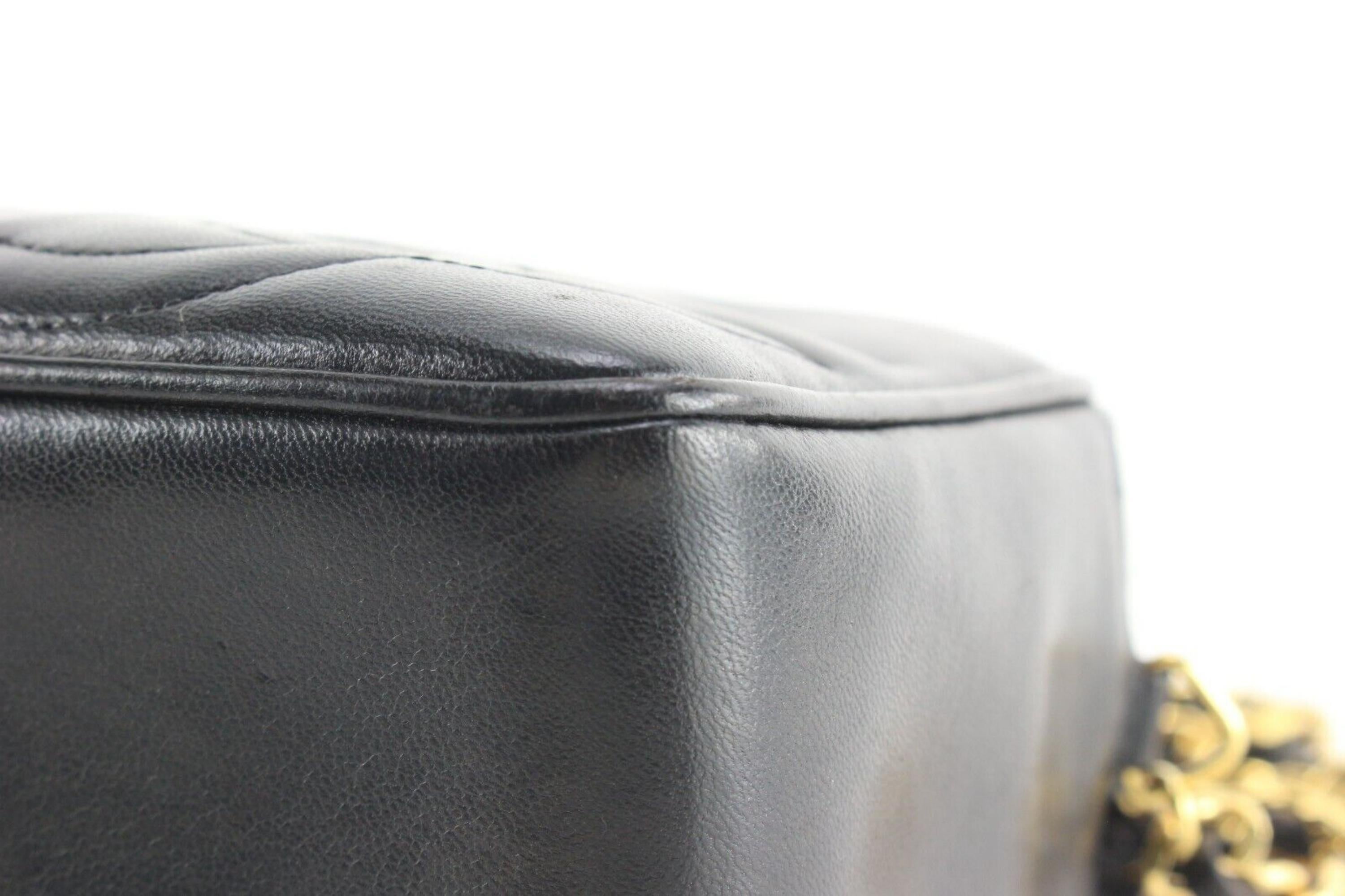 Women's Chanel Triple CC Black Quilted Camera Bag GHW Tassel Fringe 1CC0406