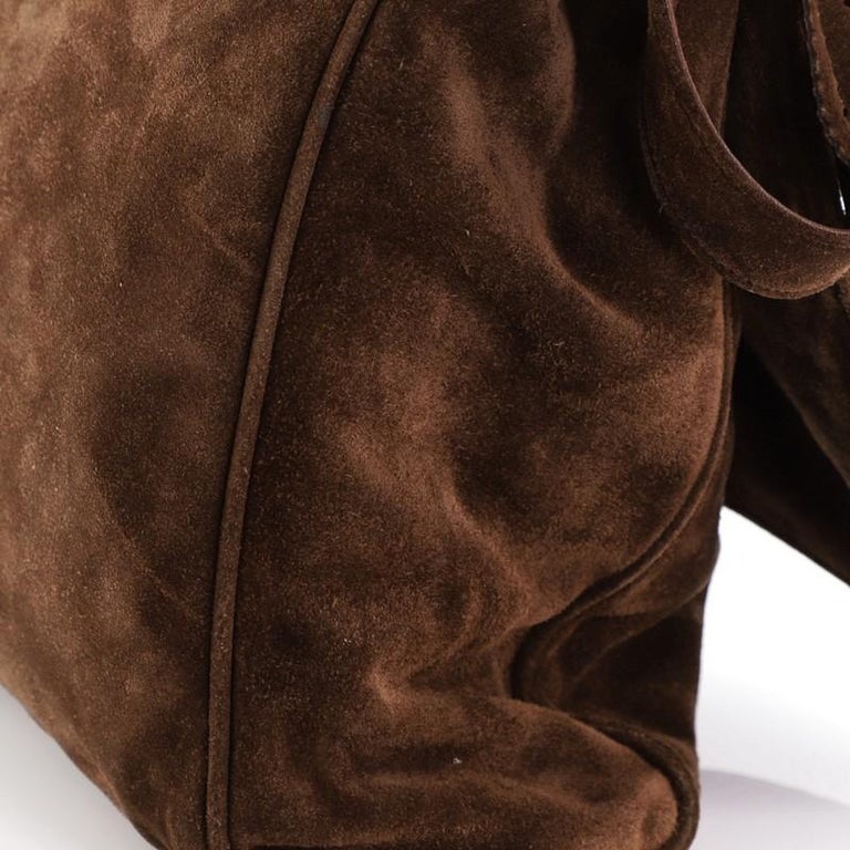 Chanel Triple CC Messenger Suede Medium at 1stDibs