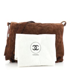 Chanel Triple CC Messenger Suede Medium