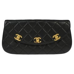Chanel Triple CC So Black Quilted Timeless Clutch Chanel Triple CC So Black Quilted Timeless Clutch