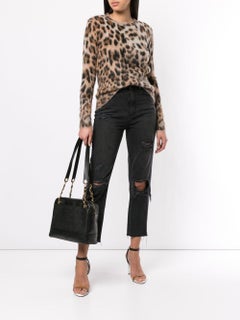 Chanel Triple CC Stitched Black Caviar Shoulder Tote