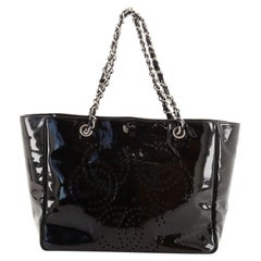 Chanel Triple CC Tote Perforated Patent Medium