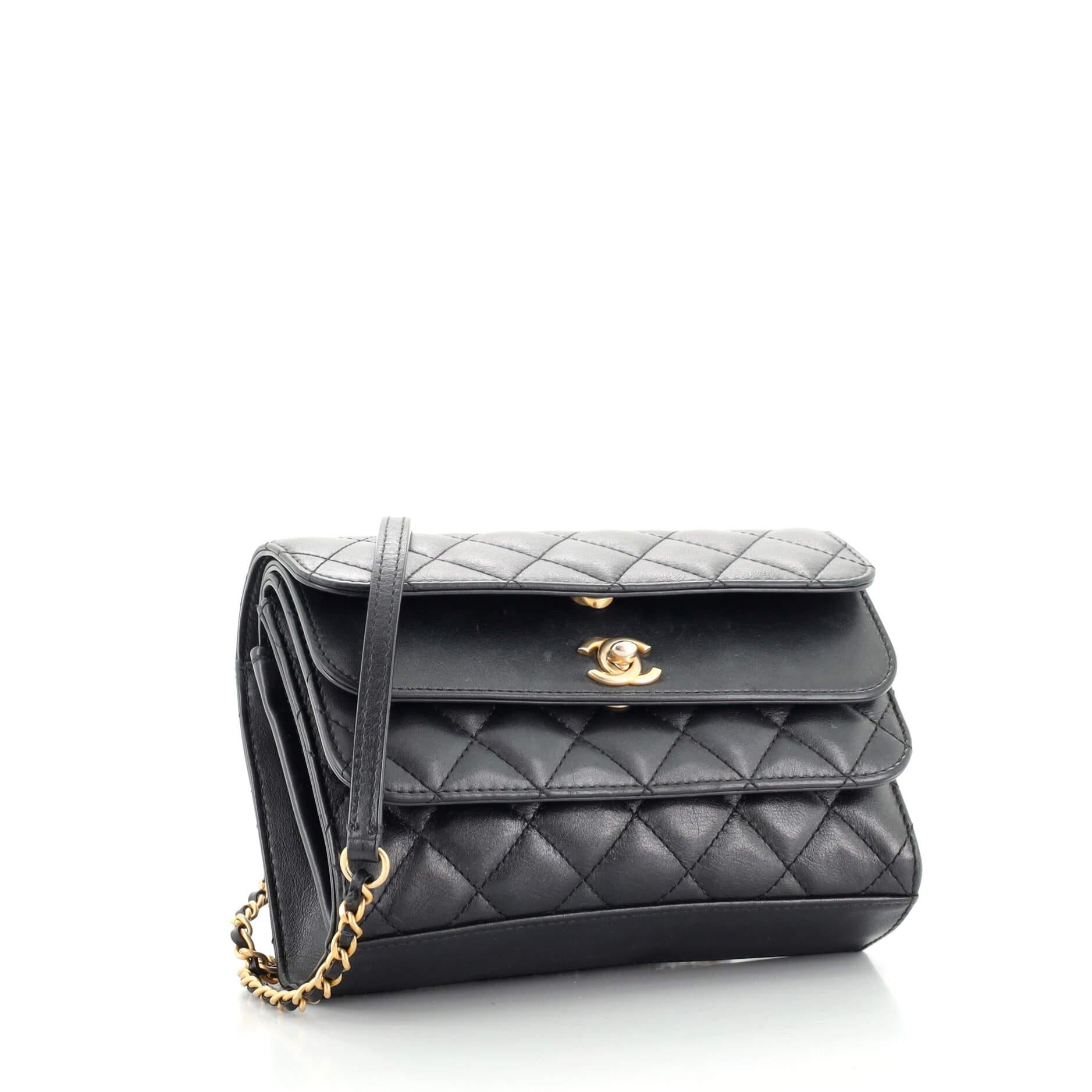 Chanel triple flap bag clearance