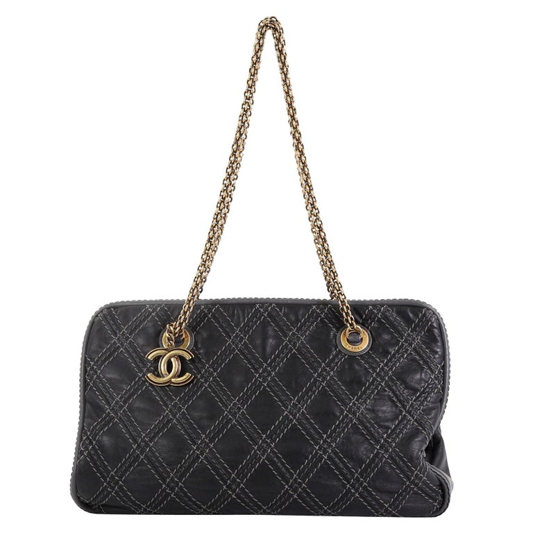 Chanel Triptych Tote Quilted Calfskin at 1stDibs
