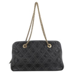 Chanel Quilted Calfskin Tote - 41 For Sale on 1stDibs  chanel glazed calfskin  tote, chanel calfskin shopping bag, chanel calfskin quilted bag