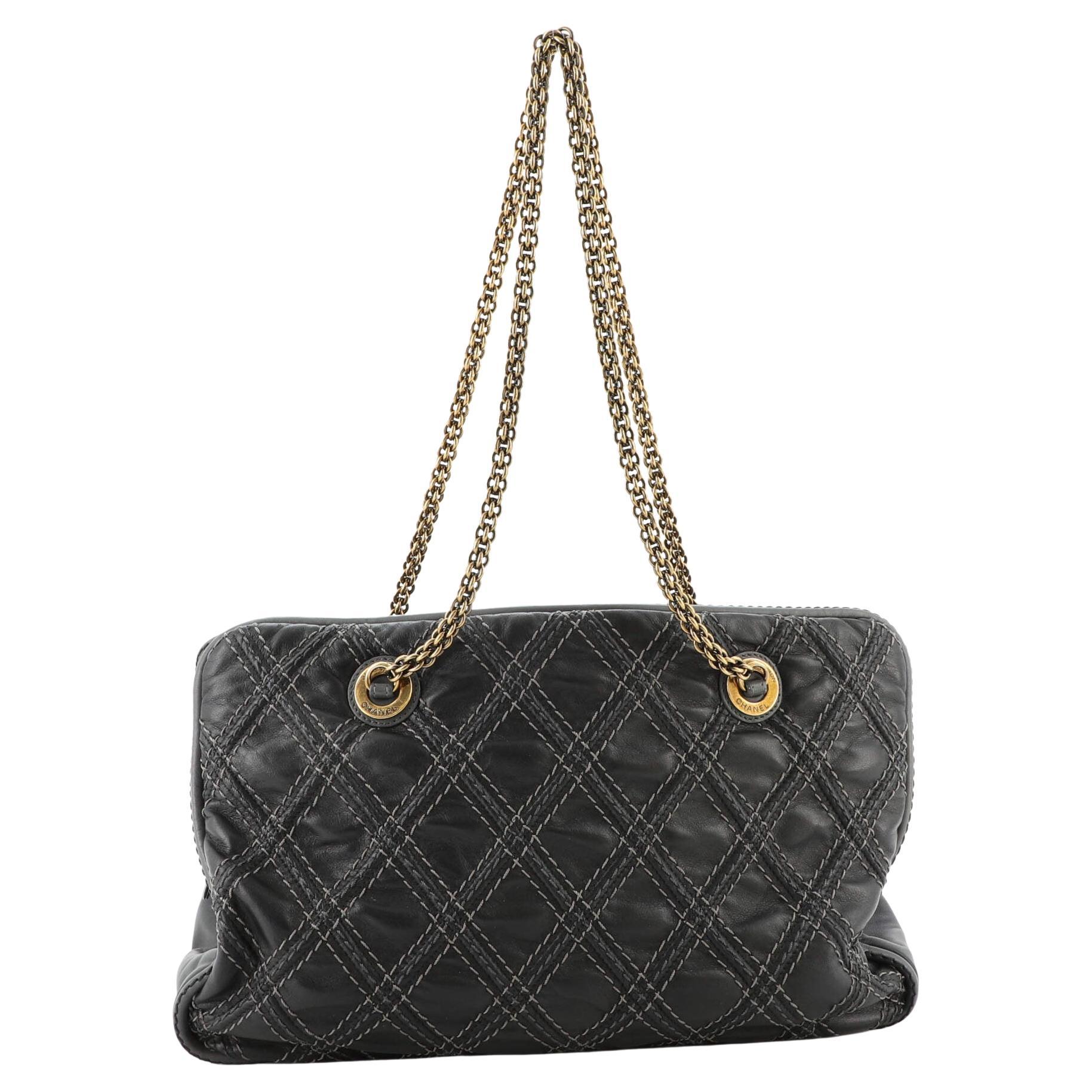 Chanel Triptych Tote Quilted Calfskin