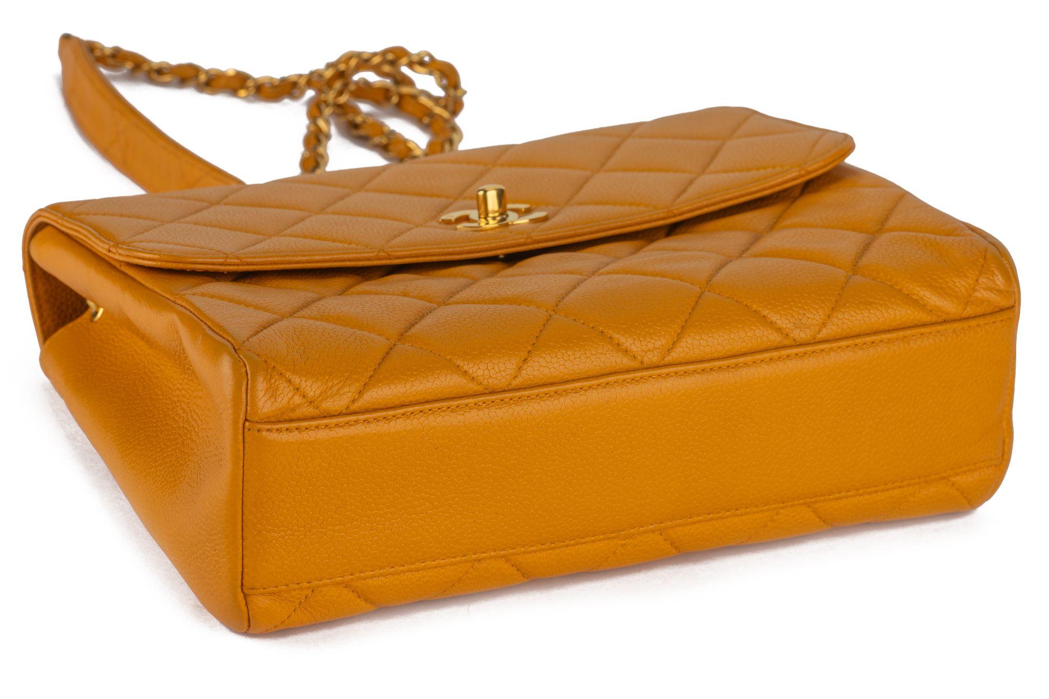 Women's Chanel Turn-Lock Chain Bag Mustard For Sale
