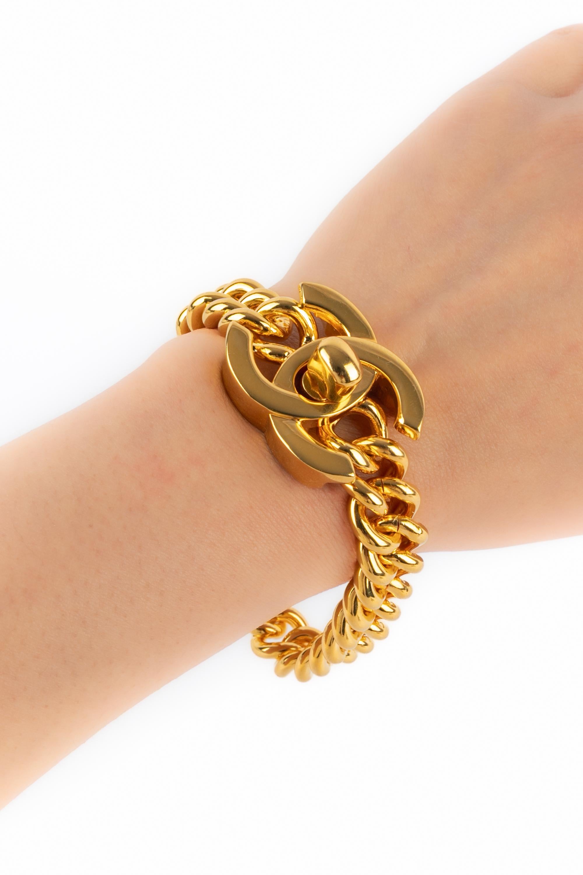 Chanel pulsera de cierre giratorio 1995 en venta 3