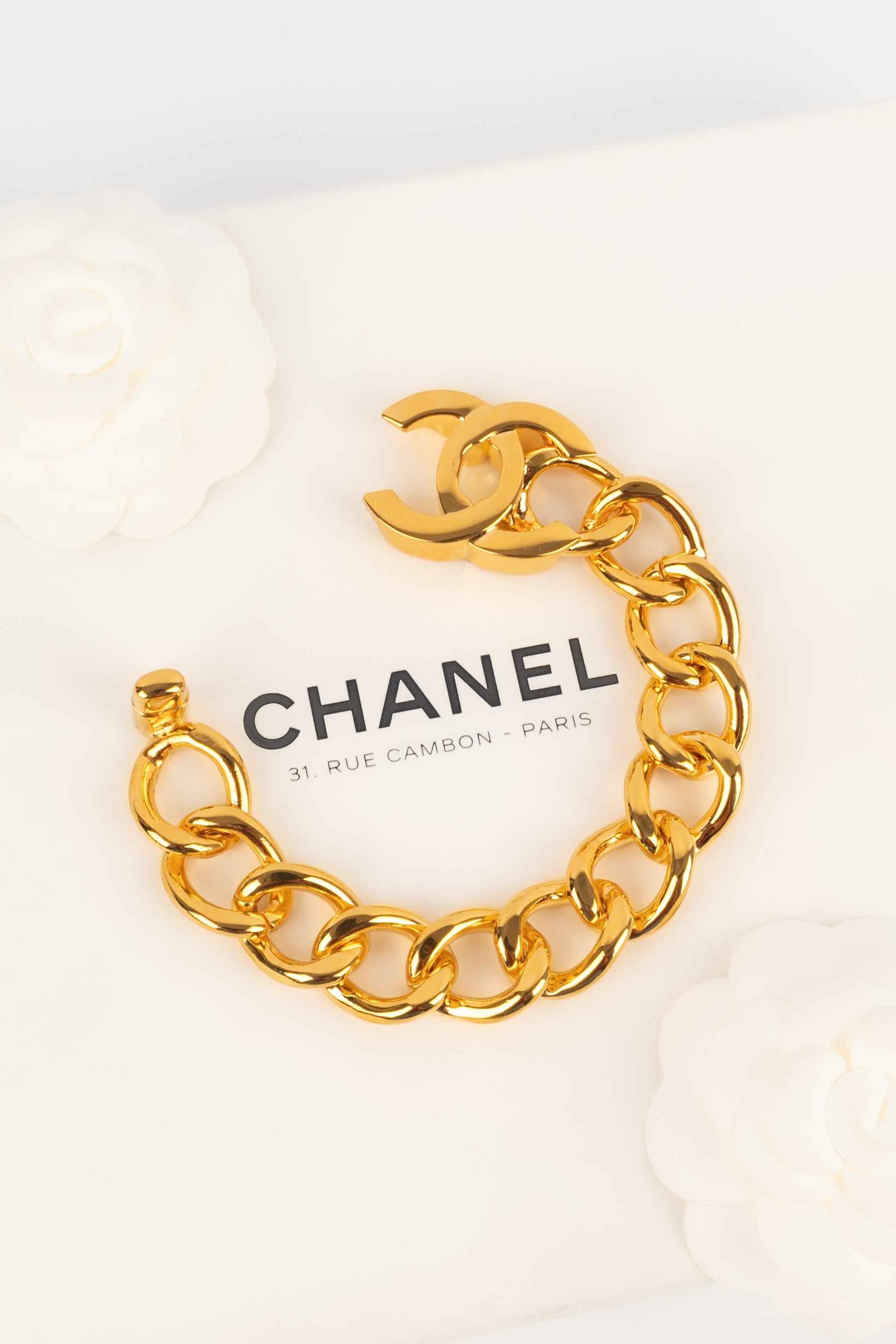 Chanel Turnlock Bracelet with Large Links and Turnlock Fastener, 1995 2