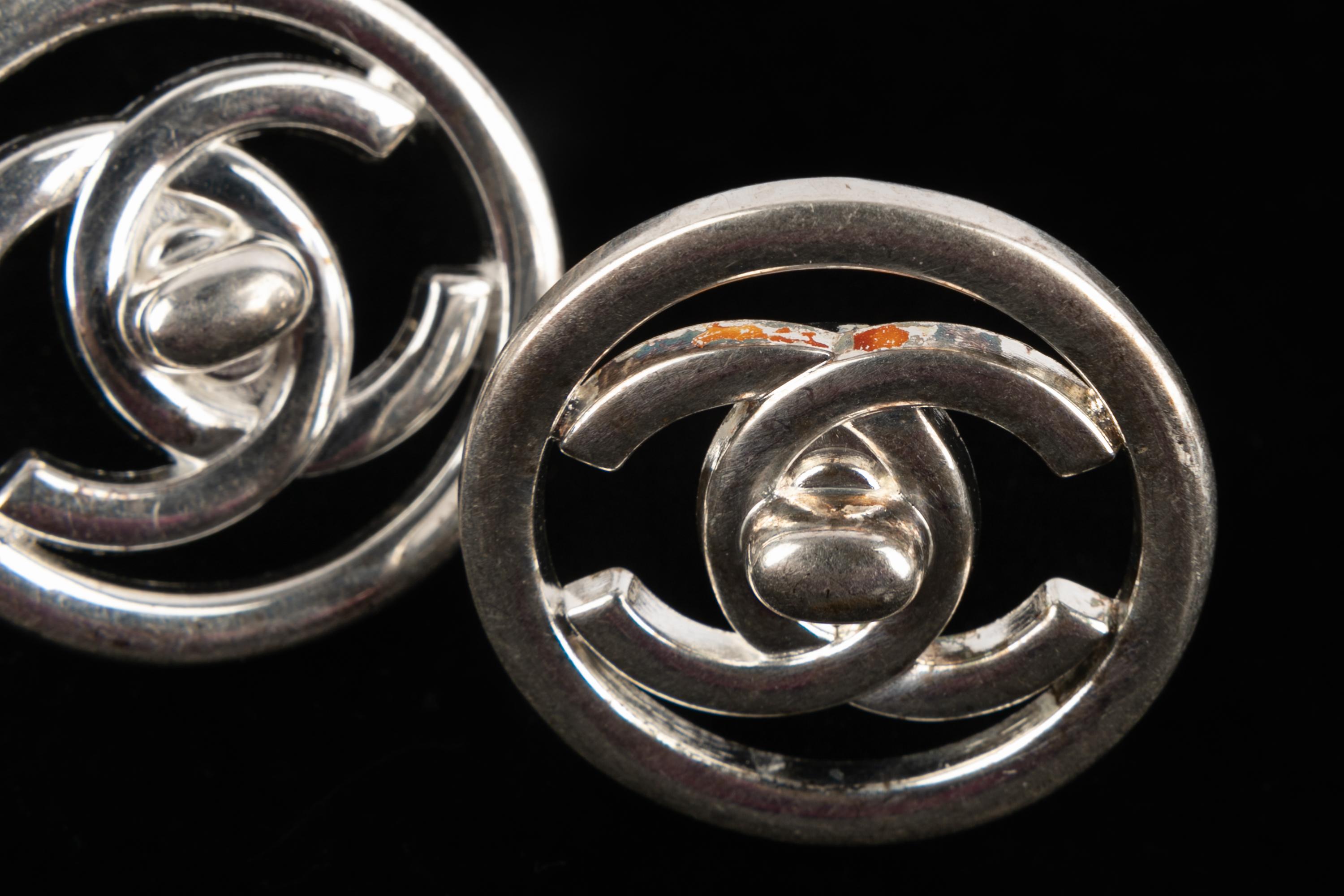 Chanel turnlock earrings For Sale 2