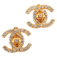 Chanel turnlock earrings