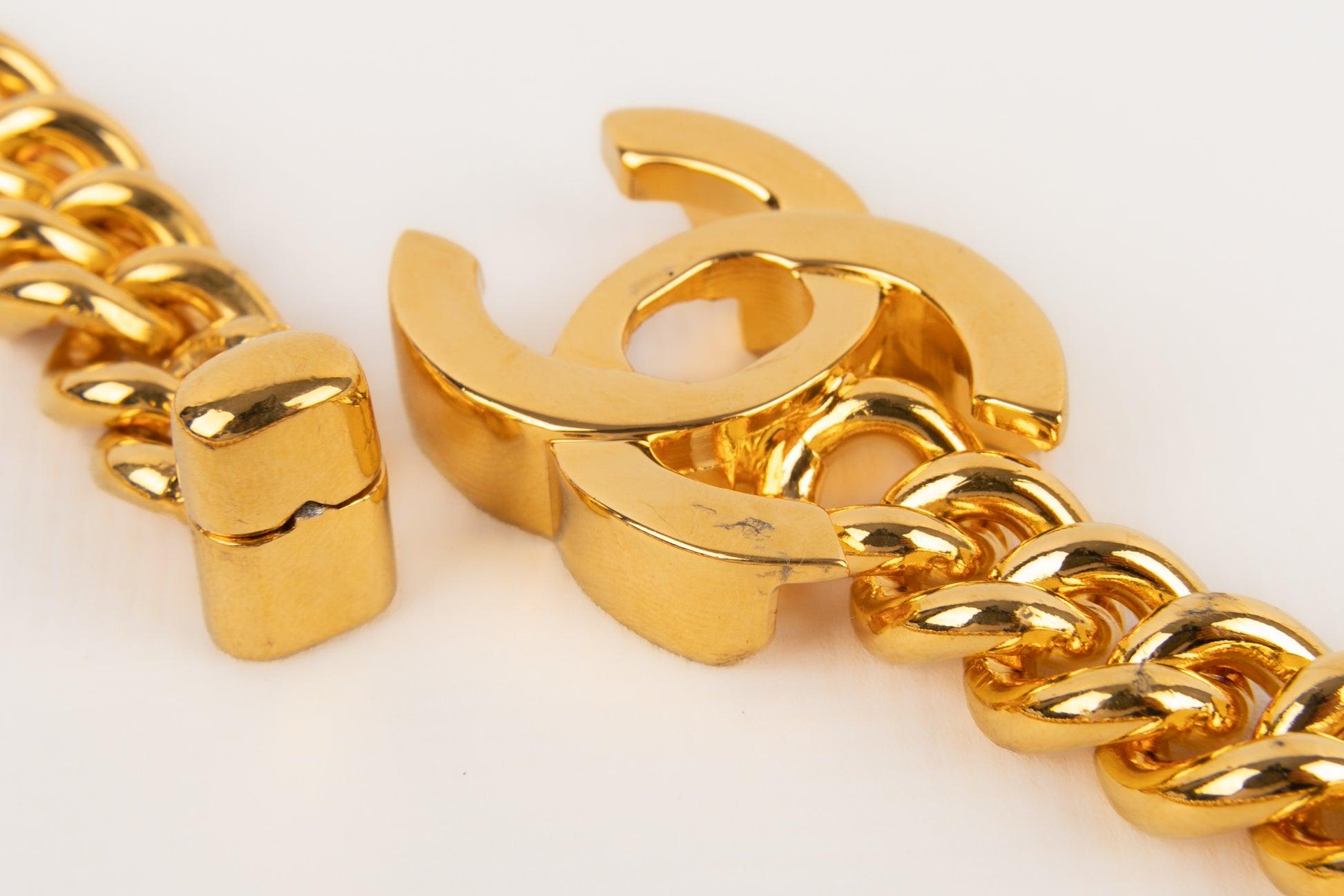 Chanel Turnlock Golden Metal Necklace, 1995 1