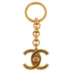 Chanel turnlock keyring
