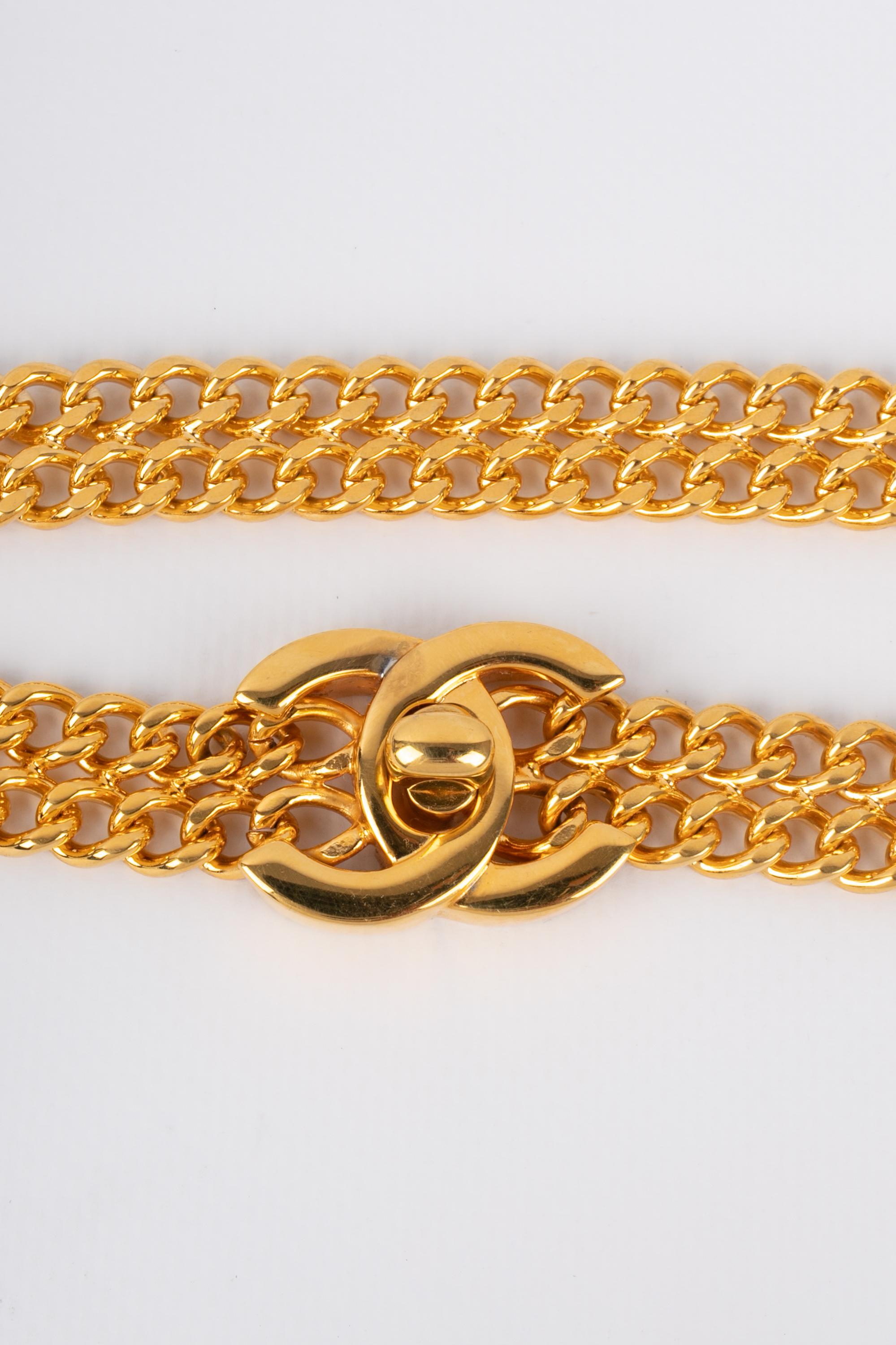 Women's Chanel turnlock necklace 1995
