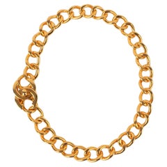 Chanel turnlock necklace 1995