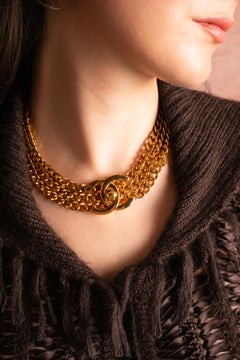 Chanel turnlock necklace by Karl Lagerfeld Spring-Summer 1997