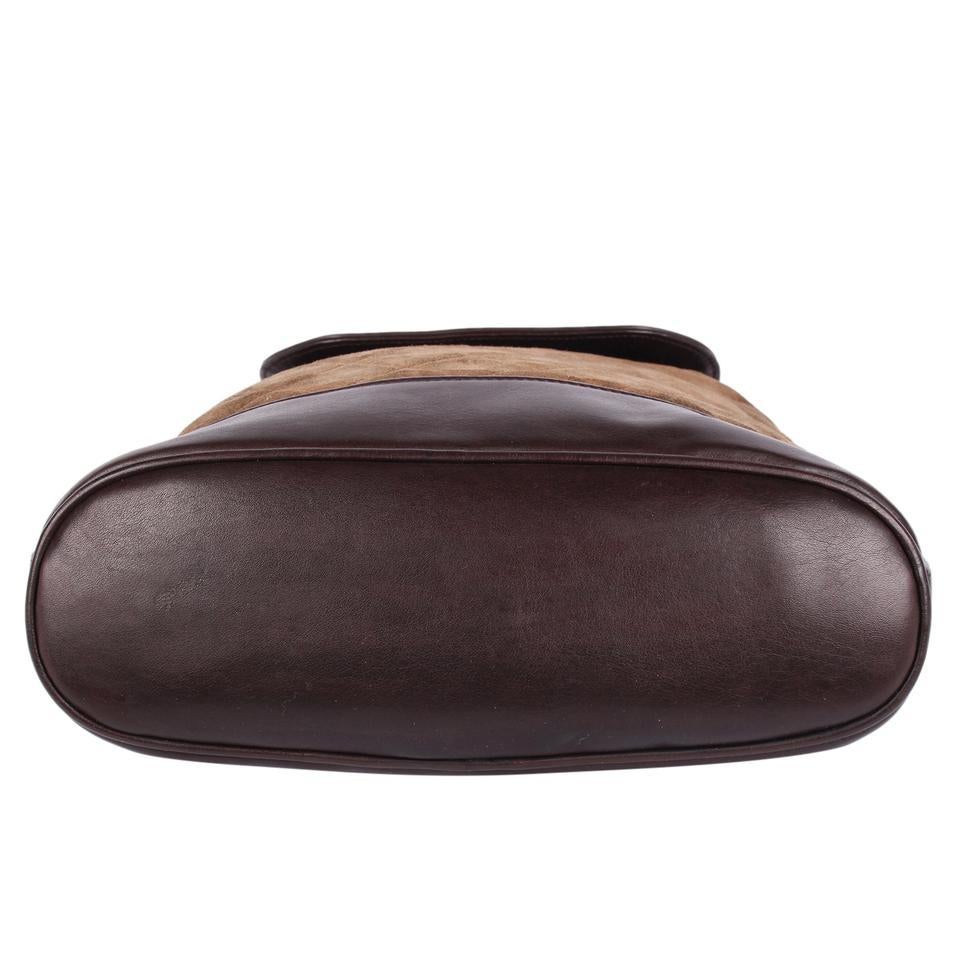 Women's or Men's Chanel Turnlock Slingback Backpack Suede Leather Brown For Sale