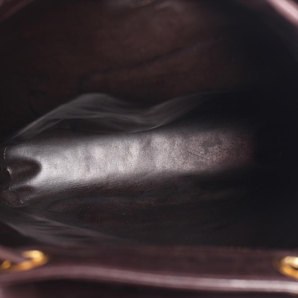 Chanel Turnlock Slingback Backpack Suede Leather Brown en vente 4