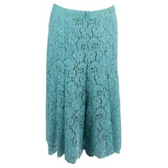 CHANEL cotone turchese 2016 16C SEOUL LACE CULOTTE Pantaloni 42 L