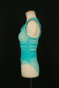 Chanel Türkis-Badeanzug / Bodysuit, 2001