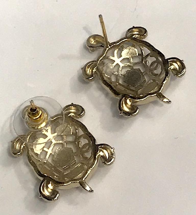 Chanel Turtle Earrings, 2019 Cruise Collection 1