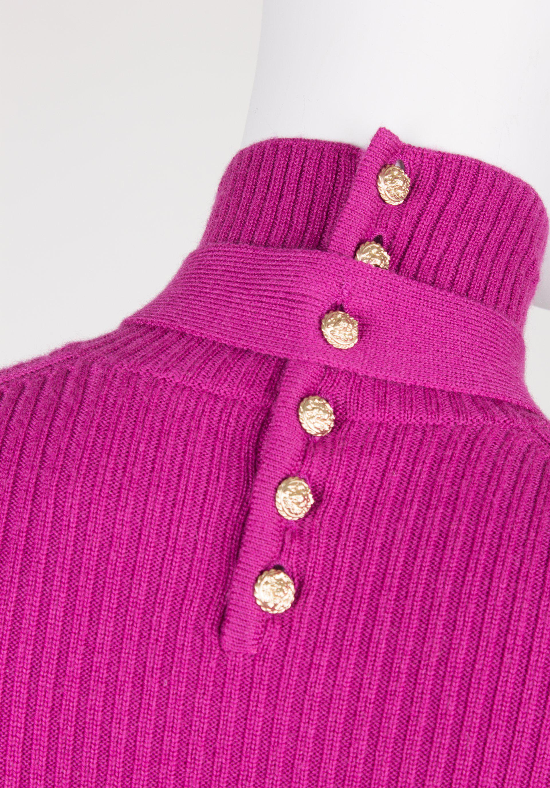 Women's Chanel Turtle Neck Cashmere Sweater - purple For Sale