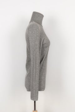 Chanel Turtleneck Pullover in Grey Cashmere