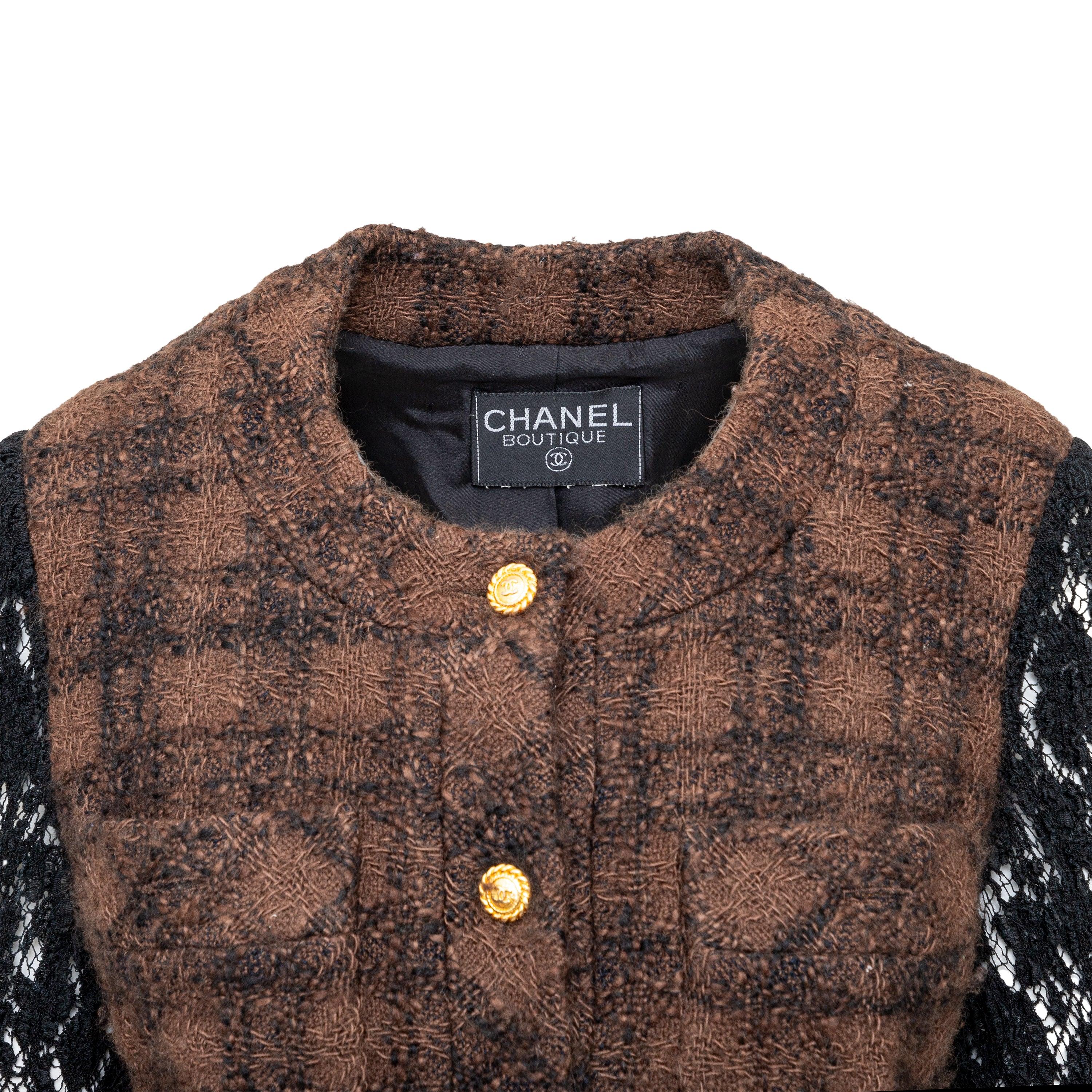 Chanel Tweed and Lace Jacket - '90s In Excellent Condition For Sale In Milano, IT