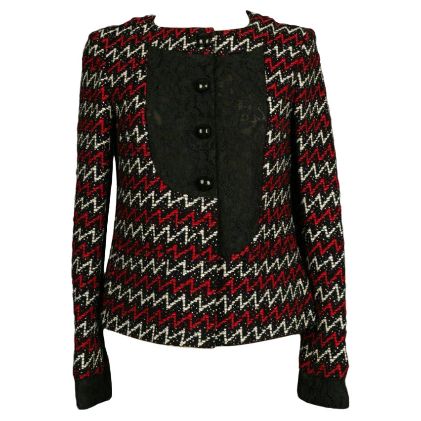 Chaqueta Chanel de tweed y encaje
