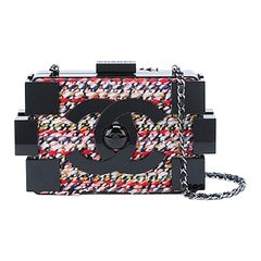 Chanel Lego-Umhängetasche aus Tweed und Plexiglas