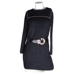 Chanel Tweed Belted Dress