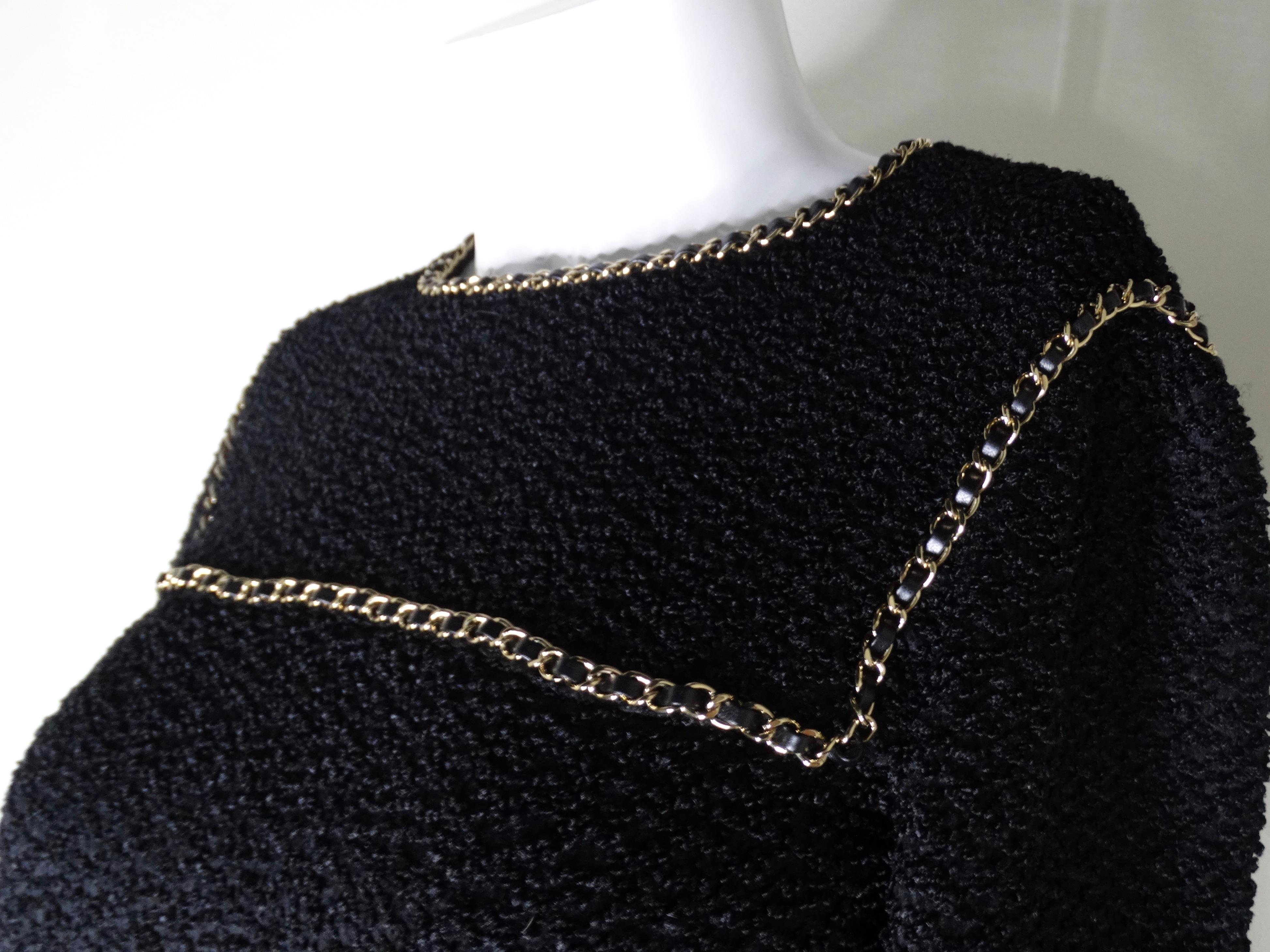 Chanel Tweed-Kleid mit Gürtel Damen im Angebot