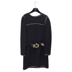 Chanel Tweed Belted Dress