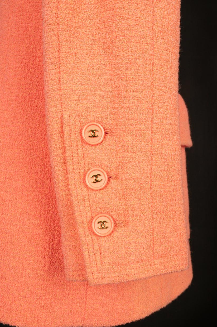 Chanel Tweed Blended Wool Jacket For Sale 6