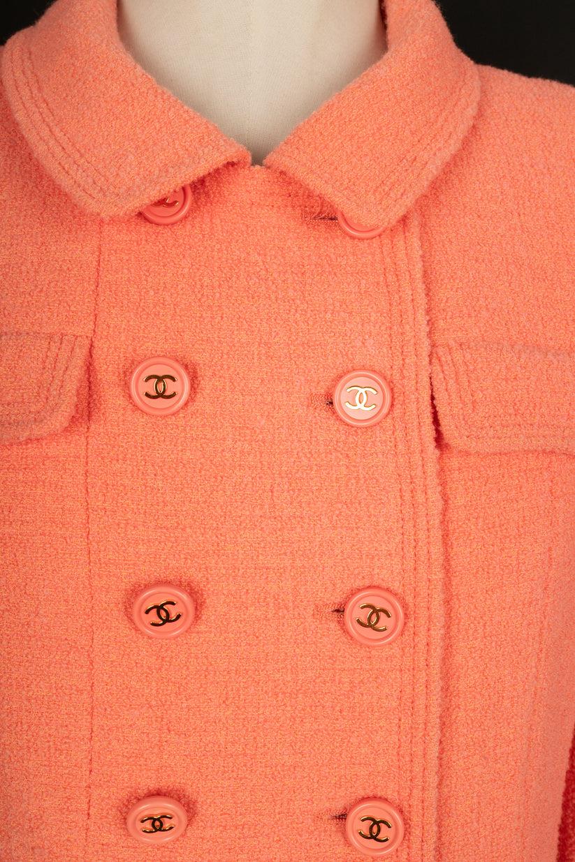Chanel Tweed Blended Wool Jacket For Sale 5