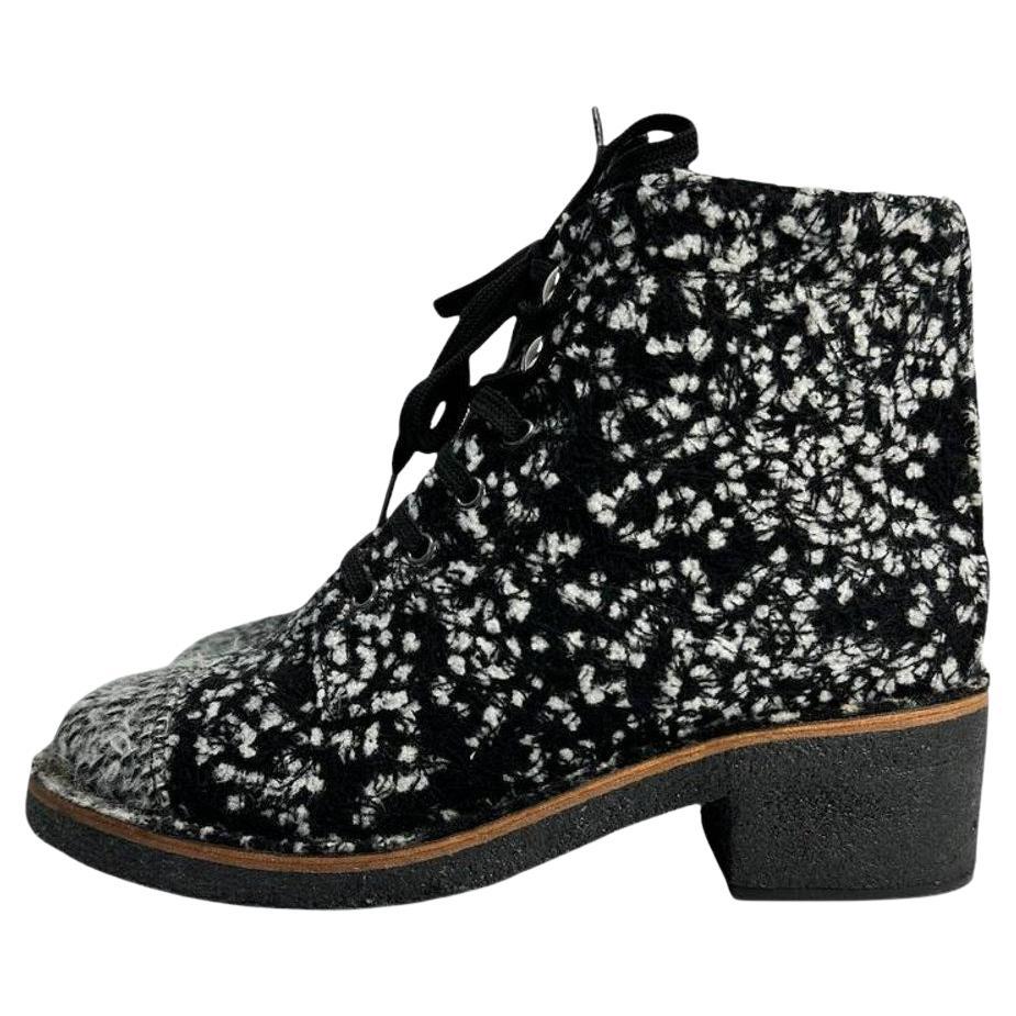 Chanel Botines Tweed Boucle Sz.37 en venta