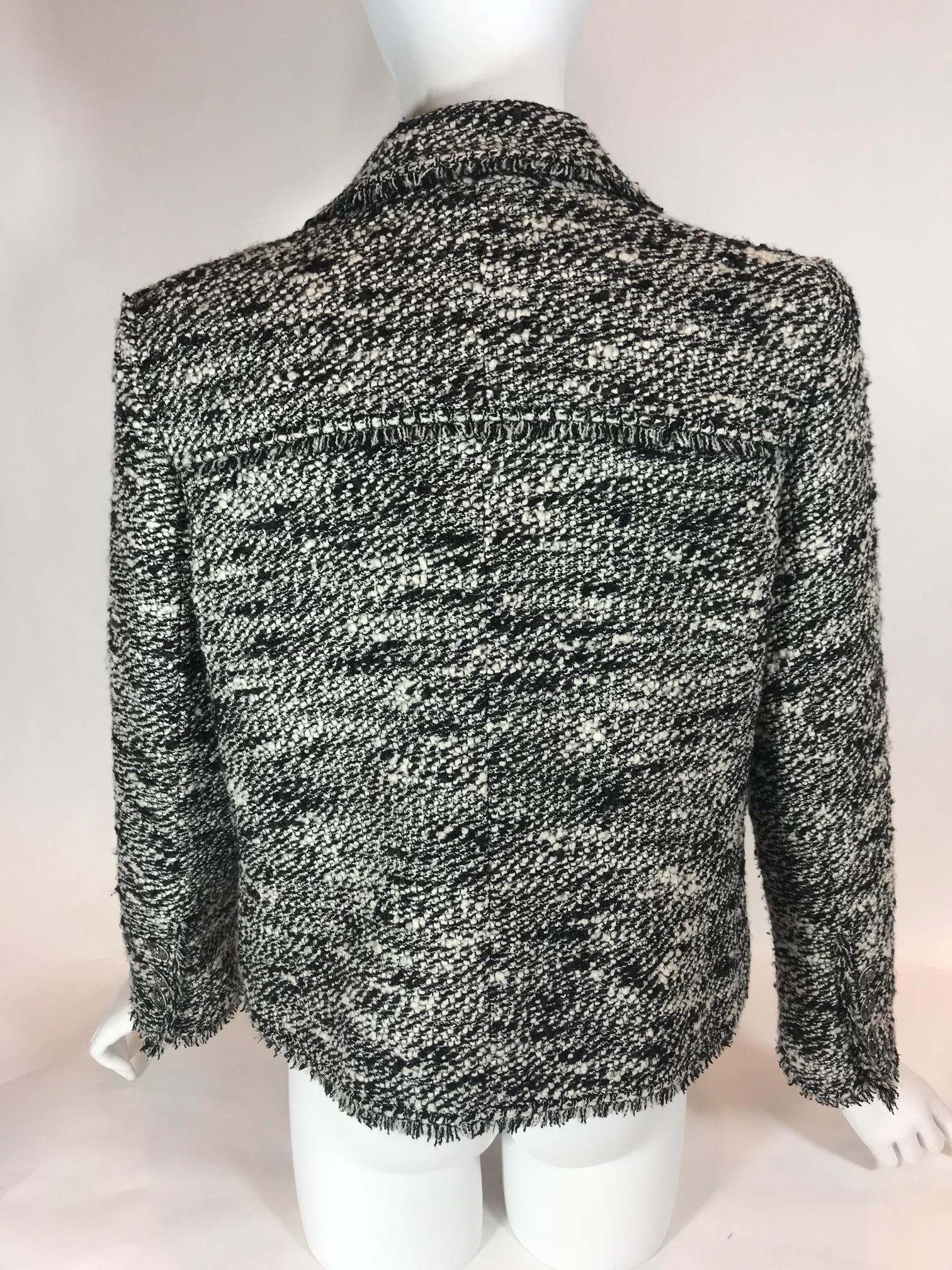 Women's or Men's Chanel Tweed Button Up Jacket