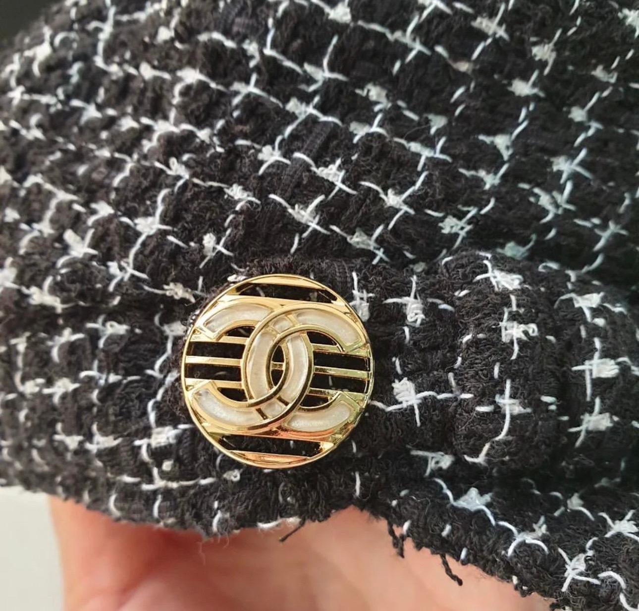 Women's Chanel Tweed Cap Hat