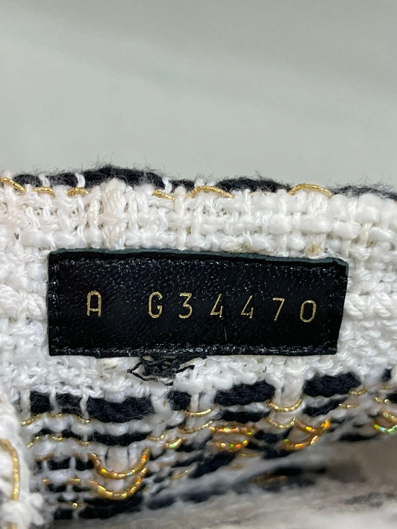 Chanel Tweed 'CC' Logo Slippers For Sale 1