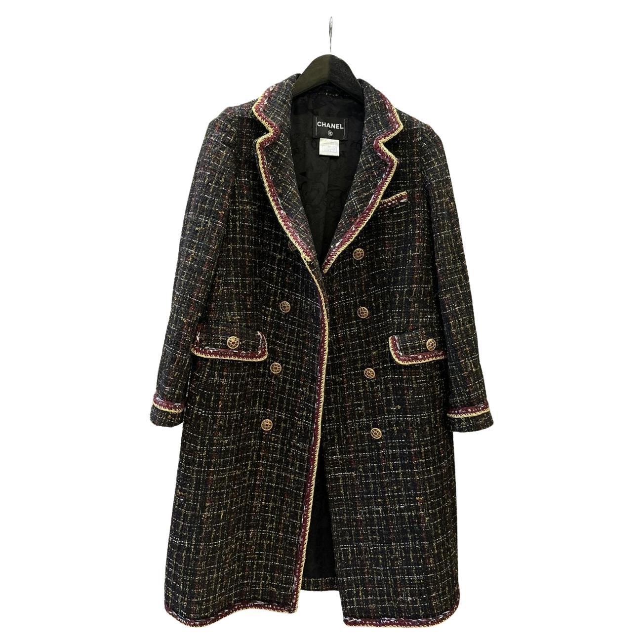 Chanel Tweed Coat For Sale