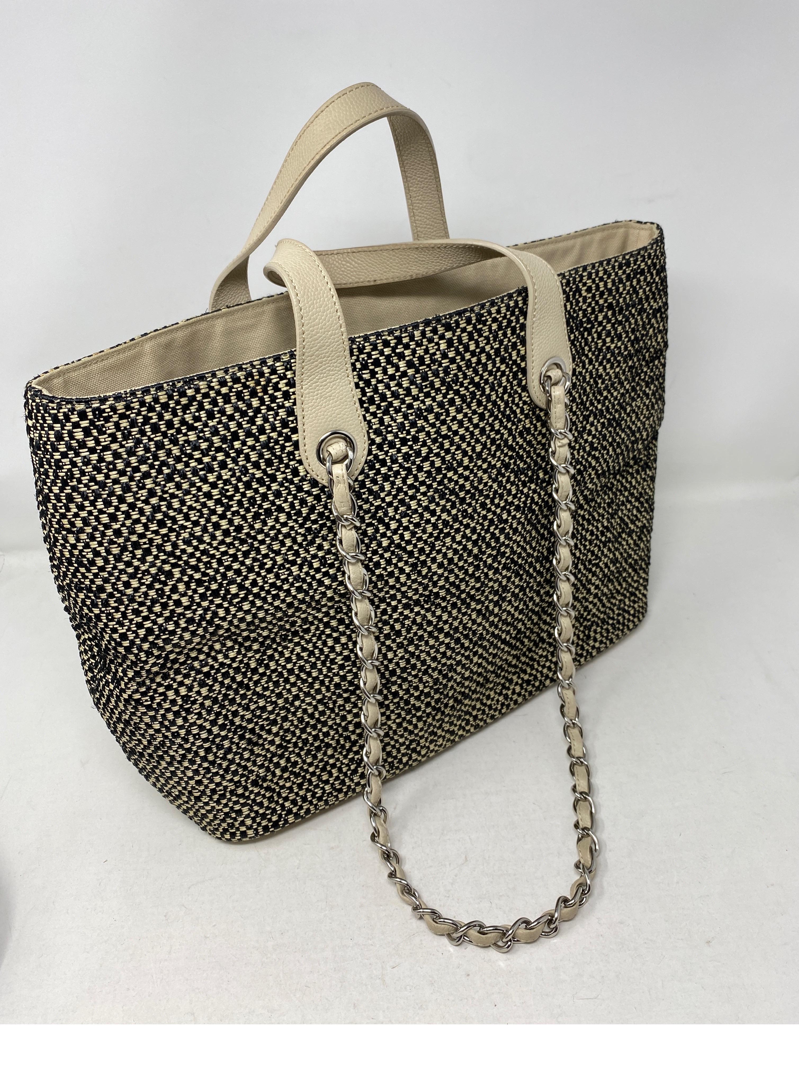 Chanel Tweed Cotton Tote Bag  2