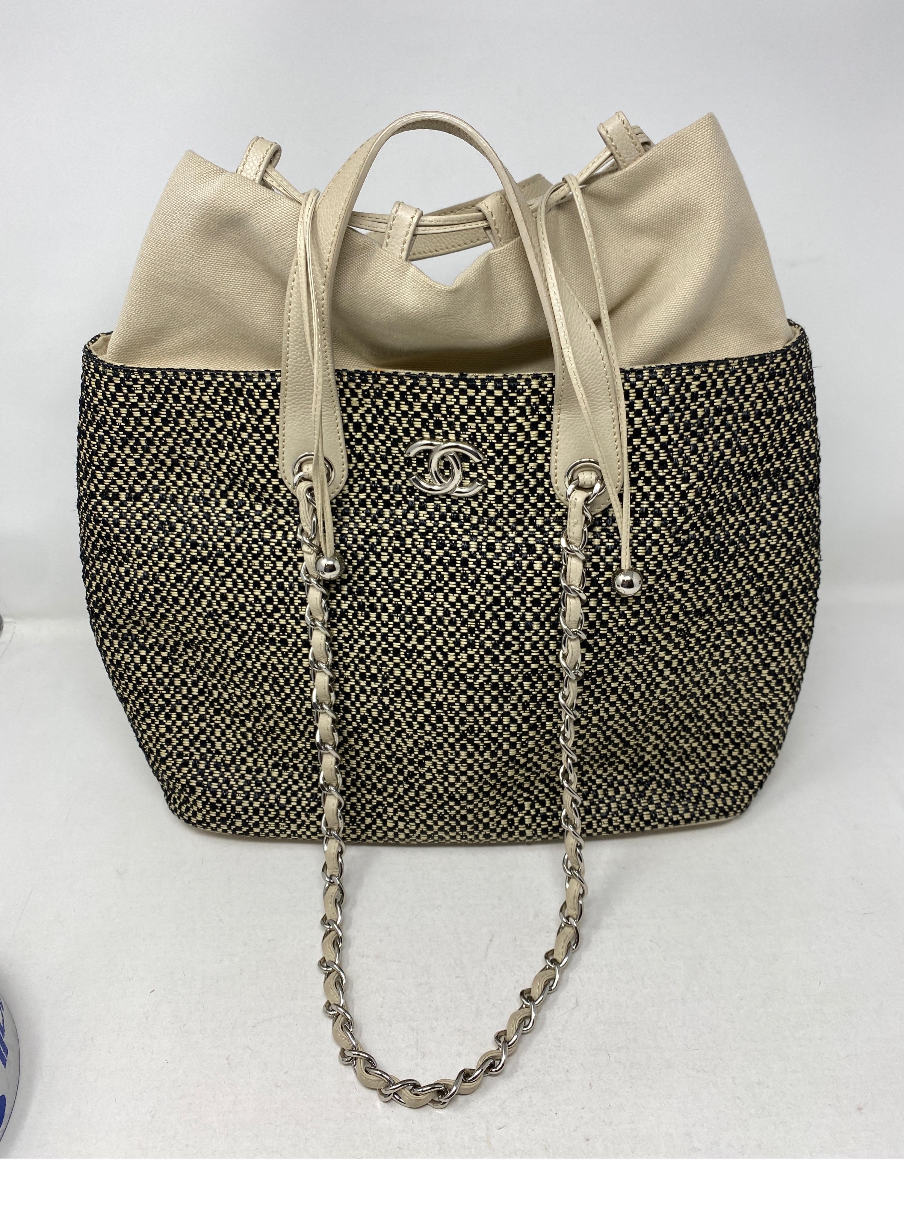 Chanel Tweed Cotton Tote Bag  4