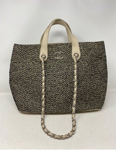 Chanel Tweed Cotton Tote Bag